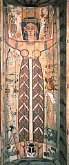 Богиня неба у египтян была популярной и в эпоху римского господства. Крышка саркофага архонта Сотера. II в. н.э. Британский музей.